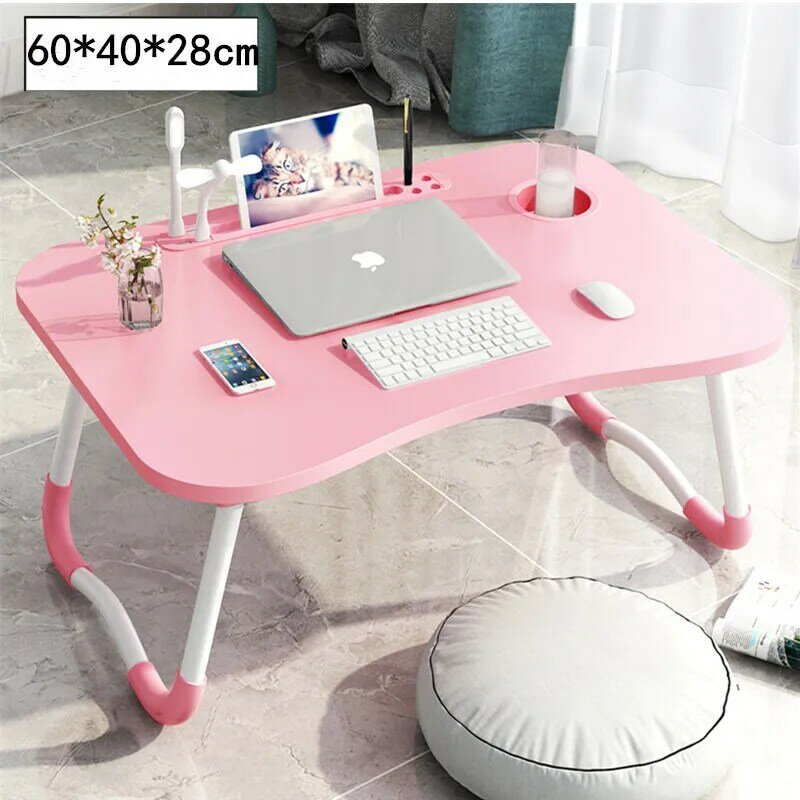 Домашний Складной Столик для ноутбука для кровати и дивана, портативный компьютерный столик для учебы и чтения, столик-поднос для кровати