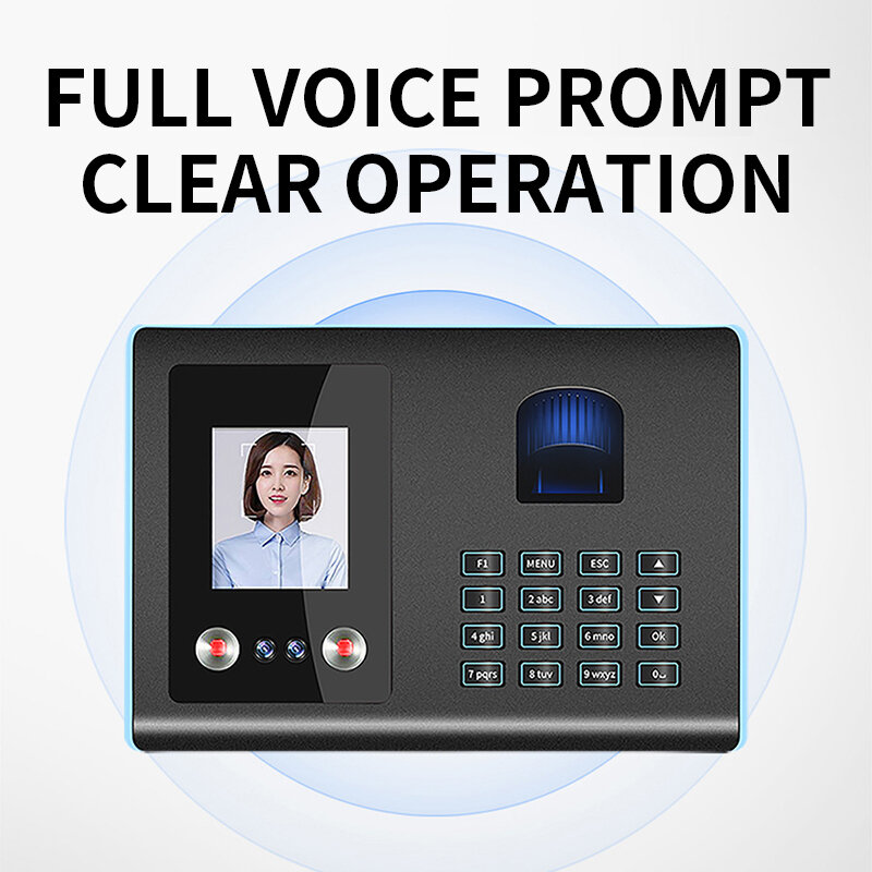 YK-FA01 Face Recognition Time Card เครื่อง Face Sign-เครื่องลายนิ้วมือ Facial All-In-One พนักงาน Punch ในอุปกรณ์