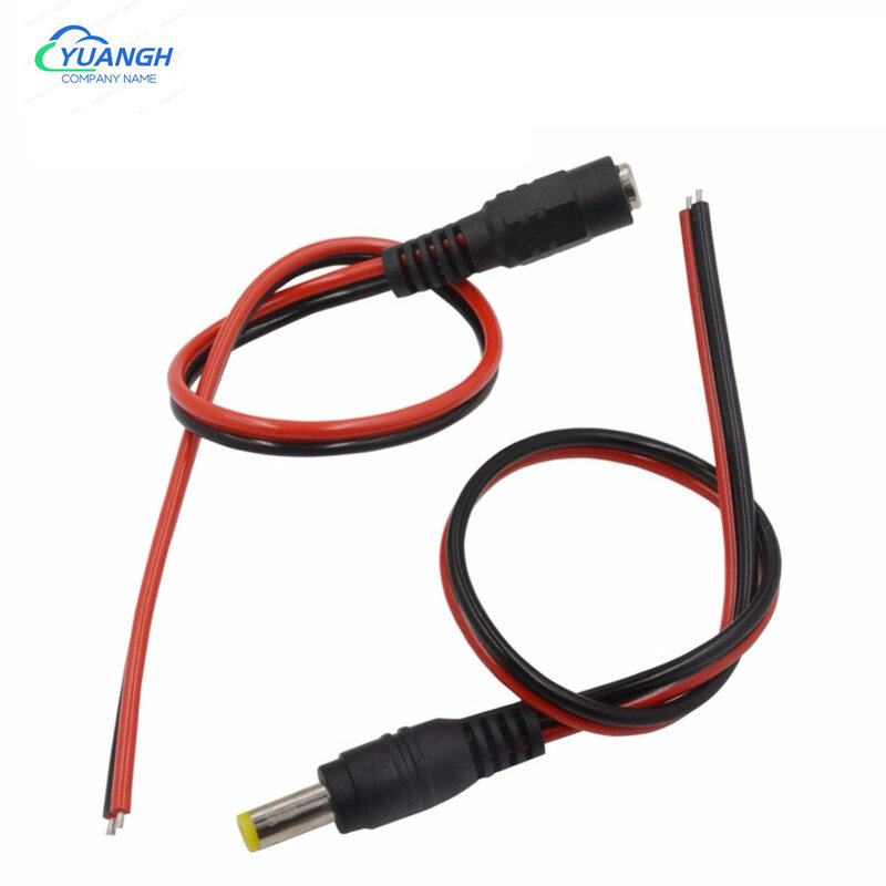 2.1 x 5.5 mm Male Female Plug 12V Dc Power Pigtail Cable Jack For CCTV Camera Connector Tail Extension 12V DC Wire