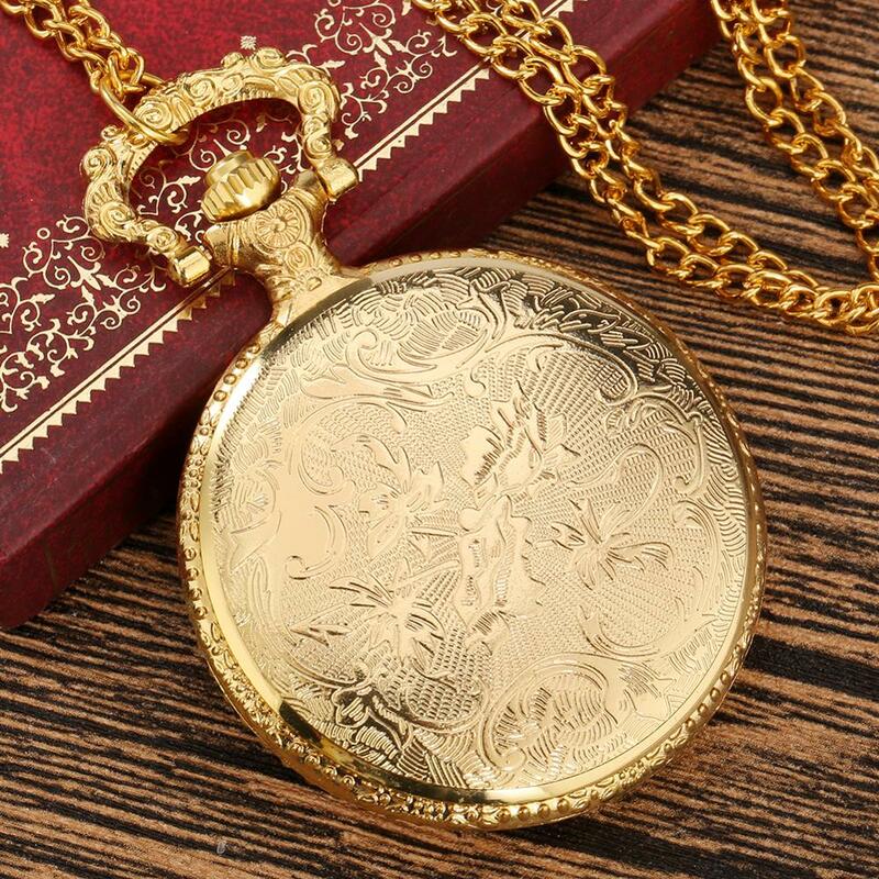 Luxury Gold massoneria massonica G Logo tema orologio da tasca al quarzo Standard quadrante rotondo collana tasca Souvenir gioielli orologio regalo