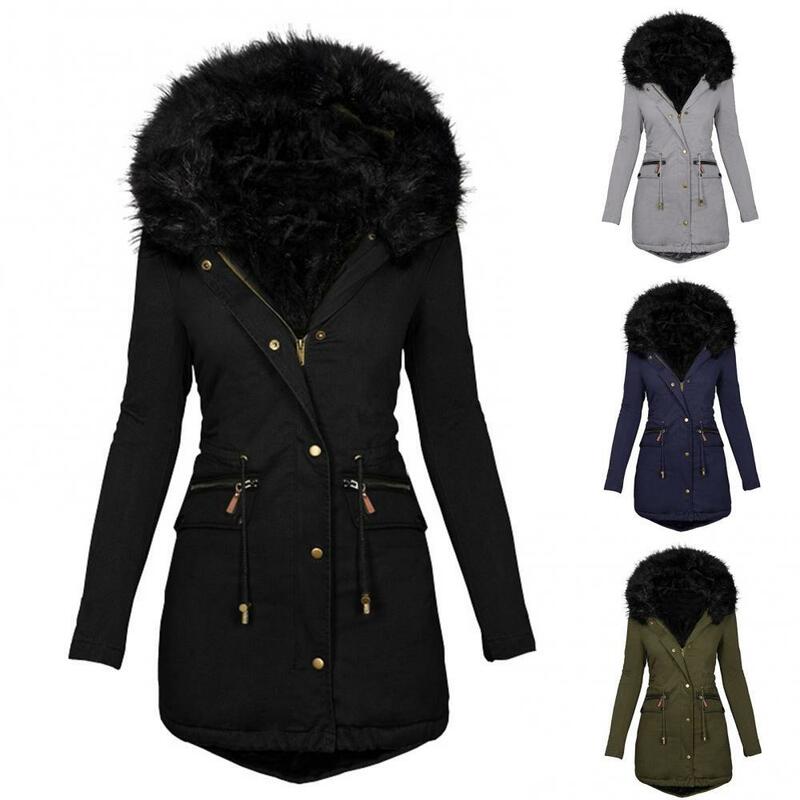 冬の長袖の毛皮のフード付きジャケット,大きいサイズ,暖かい冬のコート,冬に最適,40%