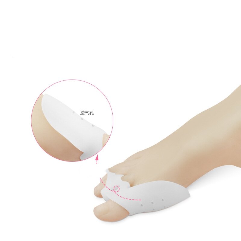 Вальгусный ортопедический разделитель для пальцев ног при вальгусной деформации большого ортопедического большого пальца ног силиконовы...