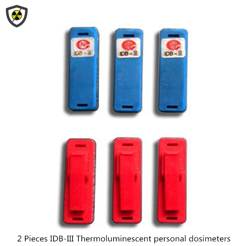 Dosímetros termoluminiscentes de IDB-III, tubo de vidrio a prueba de humedad, dosímetro acumulador de radiación radiactiva, 2 piezas