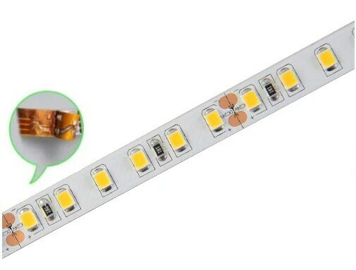 Tira de luces LED de alto CRI 95 para habitación, 12V, 24V, blanco frío, Blanco cálido, blanco Natural, CCT, 5m, 600LED
