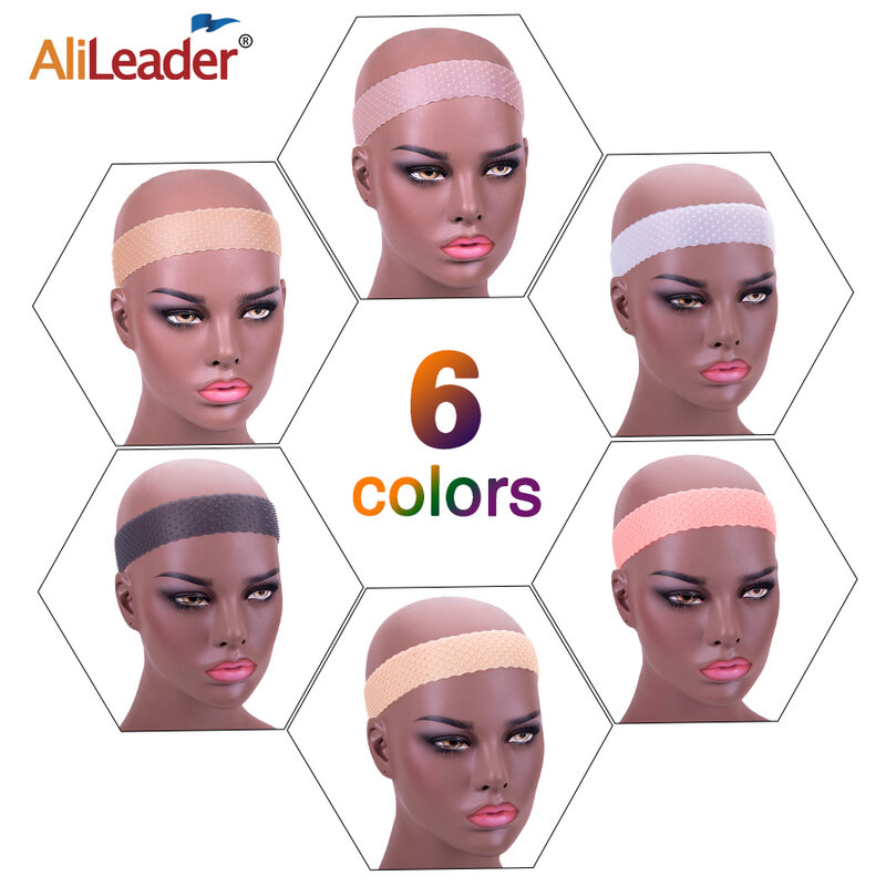 Alileader Non Slip Silicone Wig Band Strong Fix Lace Wig Grip Transparent Headband Hair Band Elasticity Wig Silicone Band
