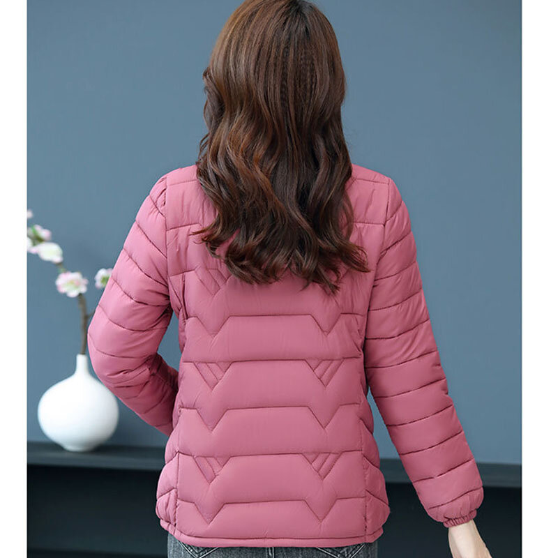 Новинка, женское осенне-зимнее пальто из искусственного хлопка, одежда для мам, Модное теплое короткое пальто в западном стиле, M211