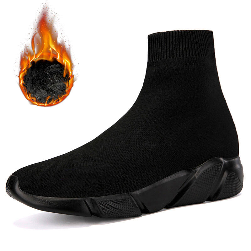 MWY-Zapatos informales de tejido ligero para Hombre, zapatillas cómodas y cálidas, para caminar, talla grande