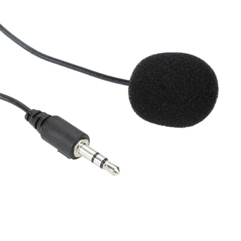 Mini microfones de áudio de lapela de microfone clip-on para computador 3.5mm lapela de condensador de colar de lapela iphone gravação pc tslm1