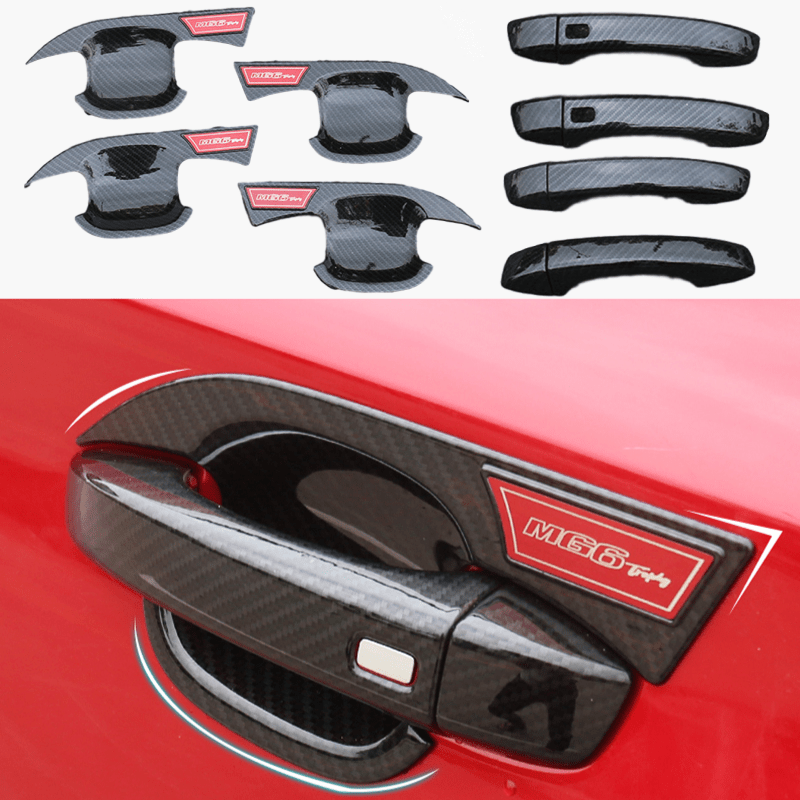 Manija de puerta para coche MG MG6, Logo de trofeo, ABS, tirador de puerta, cubierta con emblema, calcomanía, escudo de protección, pegatina, accesorios de estilismo para coche