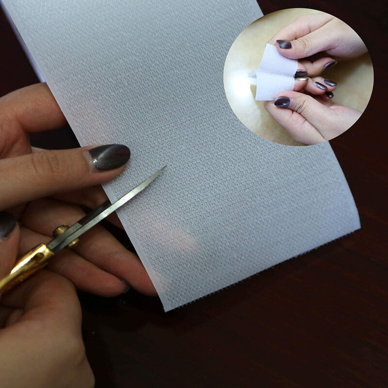 10CM Width Fastener Tape No Adhesive Hook Loop Fastener Tape Sewing Magic Tape Sticker Strap Sewing DIY Crafts Clothing
