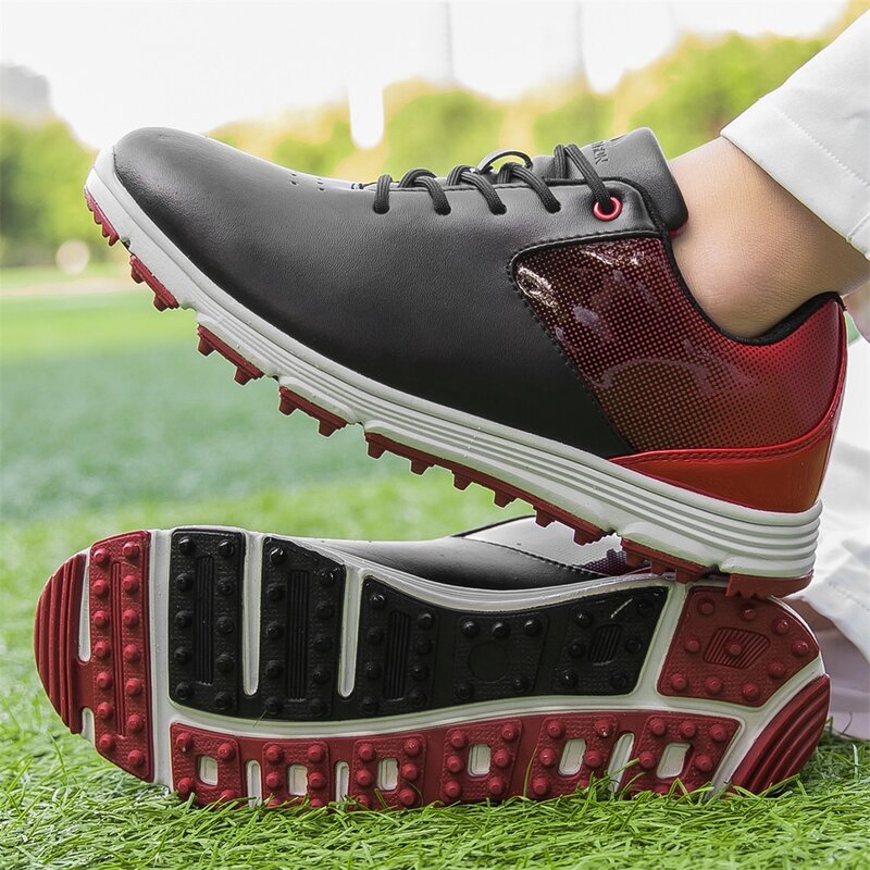 Zapatos de Golf impermeables para hombre, zapatillas clásicas de entrenamiento al aire libre, talla grande US 7-14