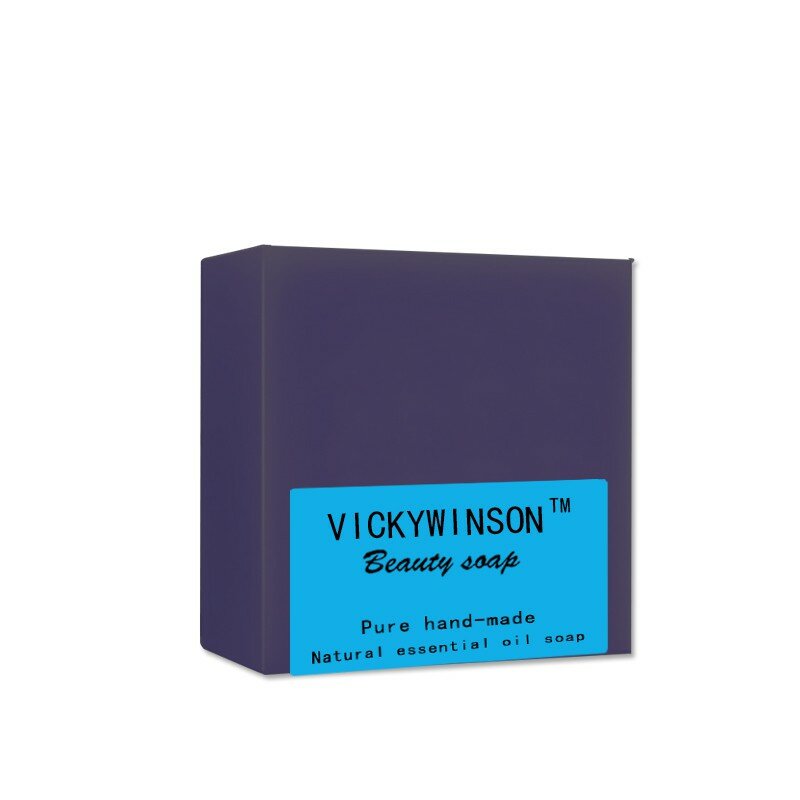 VICKYWINSON-aceite esencial para piel grasa, jabón hecho a mano de 100g que regula la función de secreción de la piel, regula las bacterias, purifica el acné de la piel