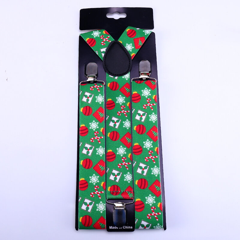 Natal Wanita Pria Kemeja Suspender untuk Celana Panjang Pemegang Kawat Gigi Pernikahan Sabuk Tali Gallus Bird Kawaii Hadiah 2020 Baru 3.5CM