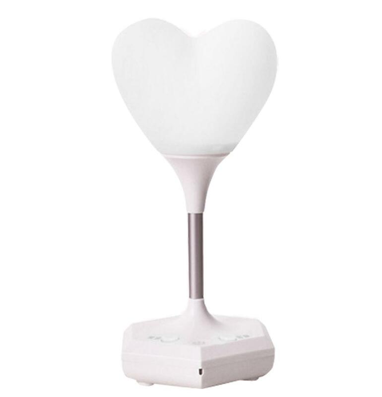 Lampa LED w kształcie serca lampka nocna nagrywanie zegar nagrywanie lampa cartoon sypialnia domu i inne tryby Drop shipping