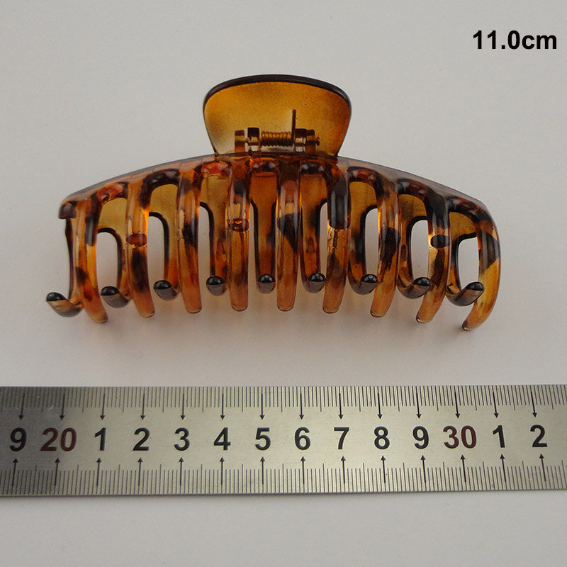 Pinzas grandes de plástico para el pelo, accesorio para sujetar coletas, color negro, 9,0 cm, 11,0 cm, 13,0 cm, 5 unidades
