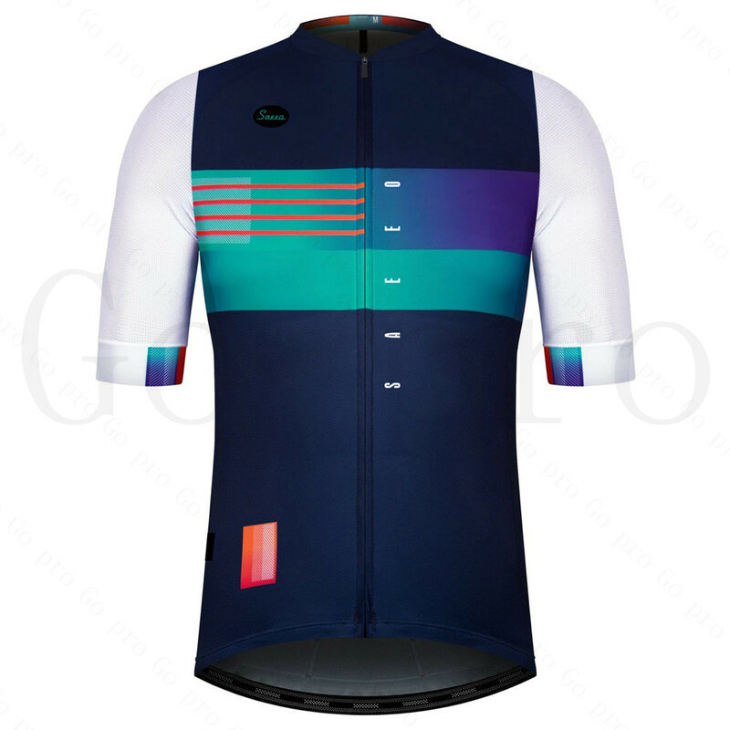 Camiseta de ciclismo para hombre, ropa de manga corta, transpirable, de secado rápido, color negro, para verano, 2022