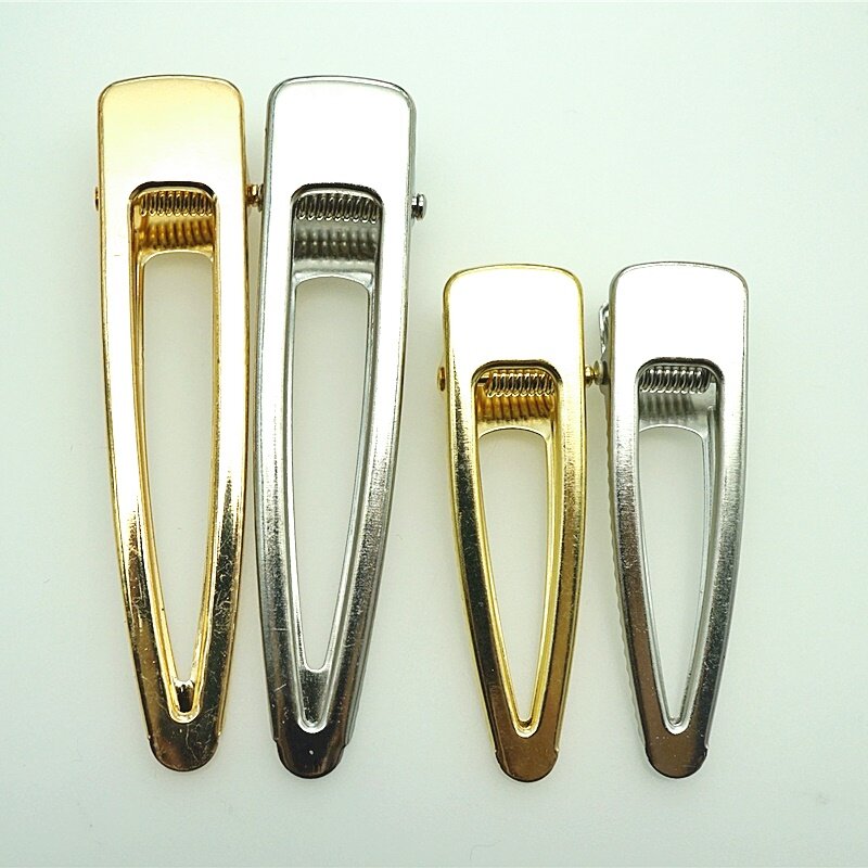 10 stücke gold/rhodium Haar Clips Mode triang Haarnadel Blank Basis für Diy Schmuck Machen Perle Haar Clip Einstellung handwerk supplie