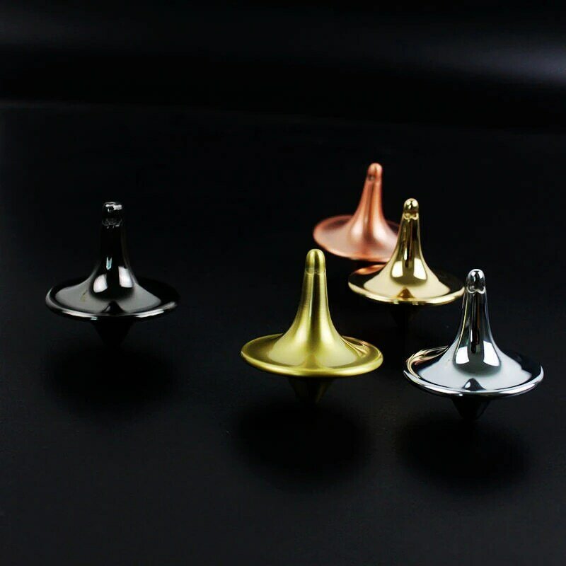 Hot Movie Totem Metal Gyro Silver Hand Spinning Top fingerpastre Small Cyclone giroscopio Antistress Fidget Toys For Children Gifts