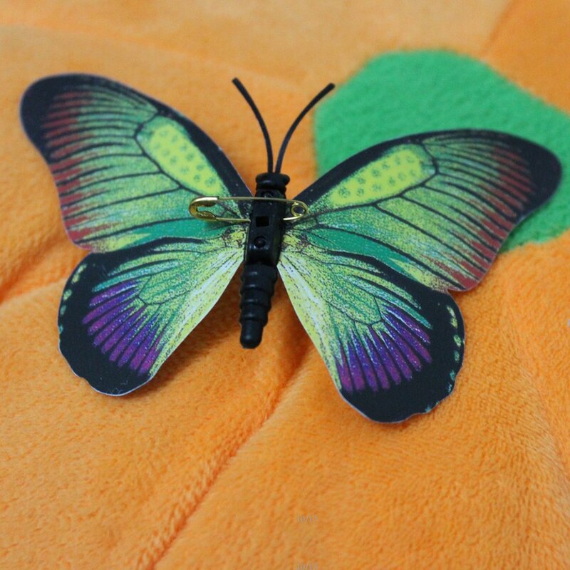 Exquis couleur papillon Simulation magnétique papillon stéréo autocollant mural chambre décoration autocollant