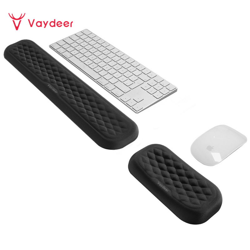 Keyboard and Mouse Wrist Rest Pad Padded Memory Foam Hand Rest Support for Office, Computer, Laptop