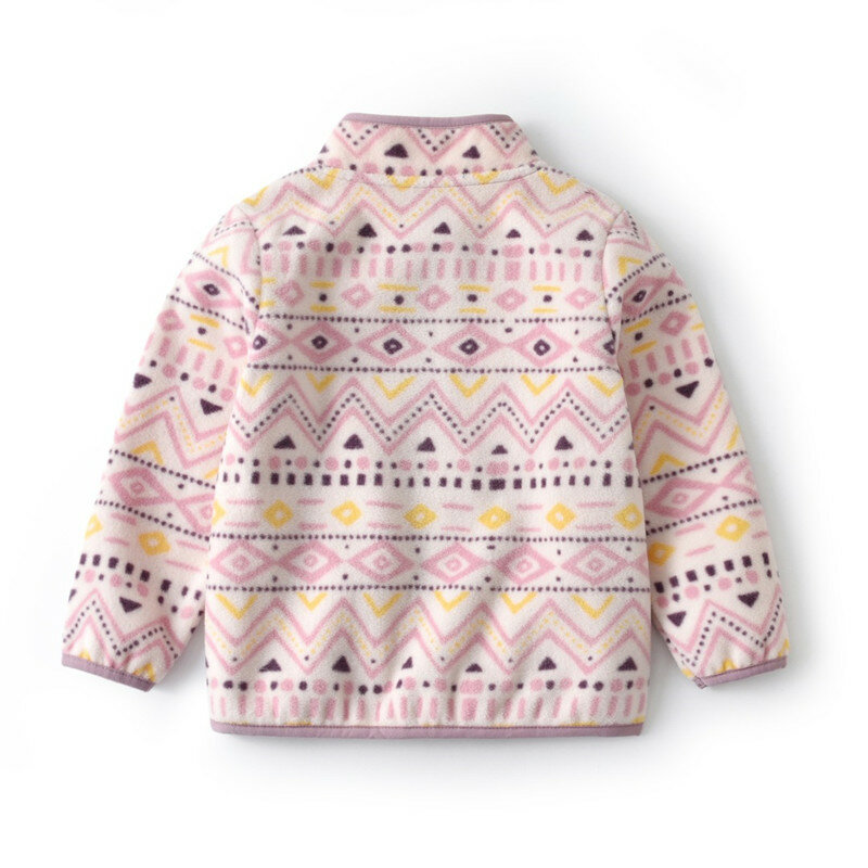 New Spring Autumn Children Kids Polar Fleece Sweatshirts Baby Girls Jackets Coats Soft Warm