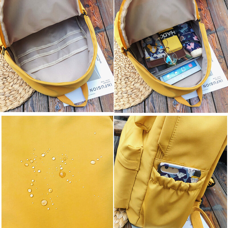 2019 nowy wodoodporny nylonowy plecak dla kobiet plecaki podróżne schoolobag plecak szkolny damski dla nastoletnich dziewcząt torba na książki Mochilas