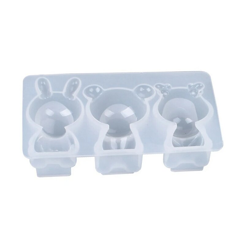 Crafts Decoration Crystal Epoxy Resin Mold Bear Doll Ornament Silicone Mould DIY Crafts Decorations Jewelry Making Tool