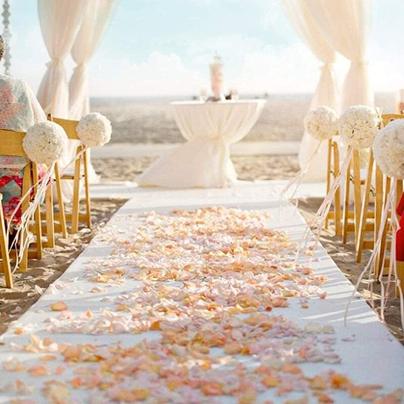 Alfombra blanca romántica para pasillo de boda, alfombra blanca y roja para fiesta, banquete, interior y exterior, decoración antideslizante