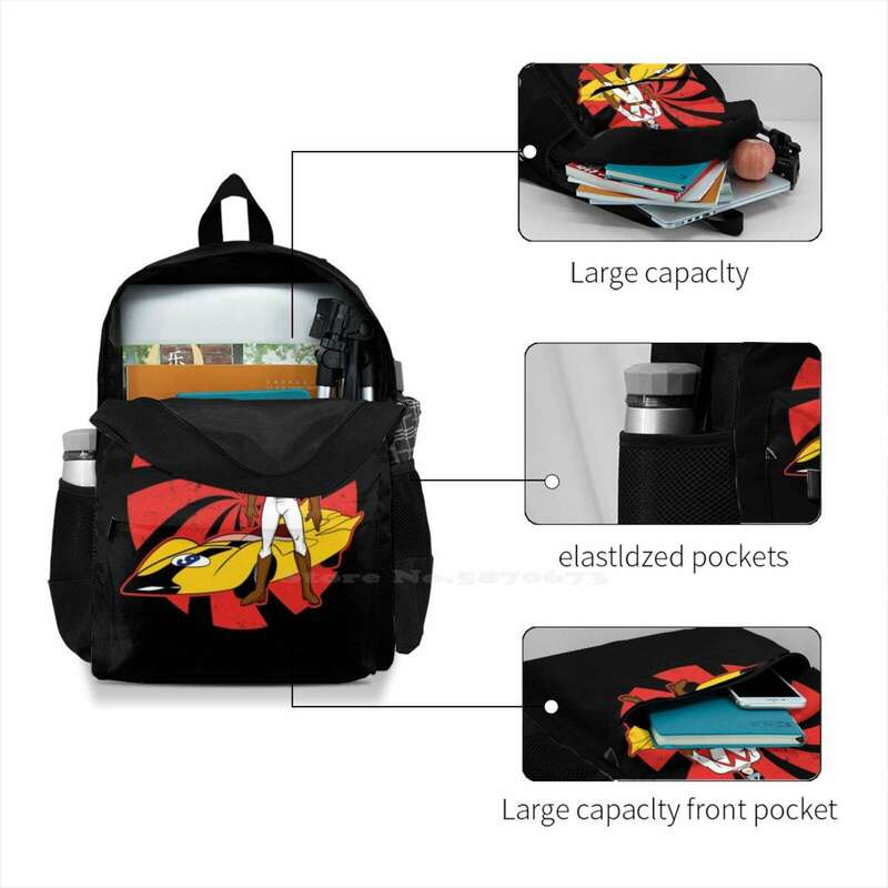 T-shirtetro Racer zaino per borsa da viaggio per Laptop scuola studente T Shirtretro Racer