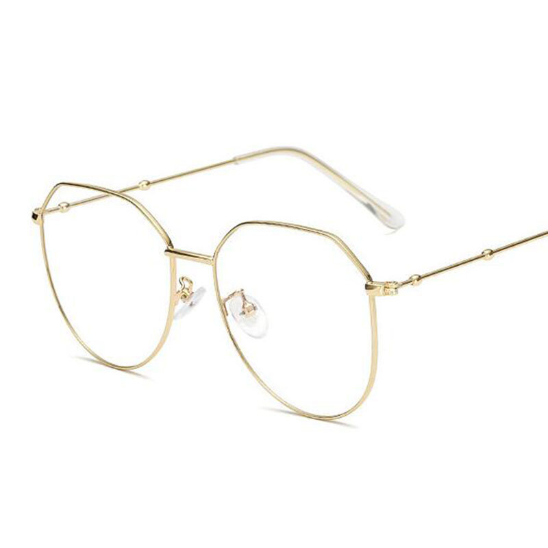 Metallo irregolare poligono miopia occhiali da vista donna uomo occhiali da vista occhiali-0.5 -0.75 -1 -1.25 -1.5 -2 -2.5 -3 -3.5 -4