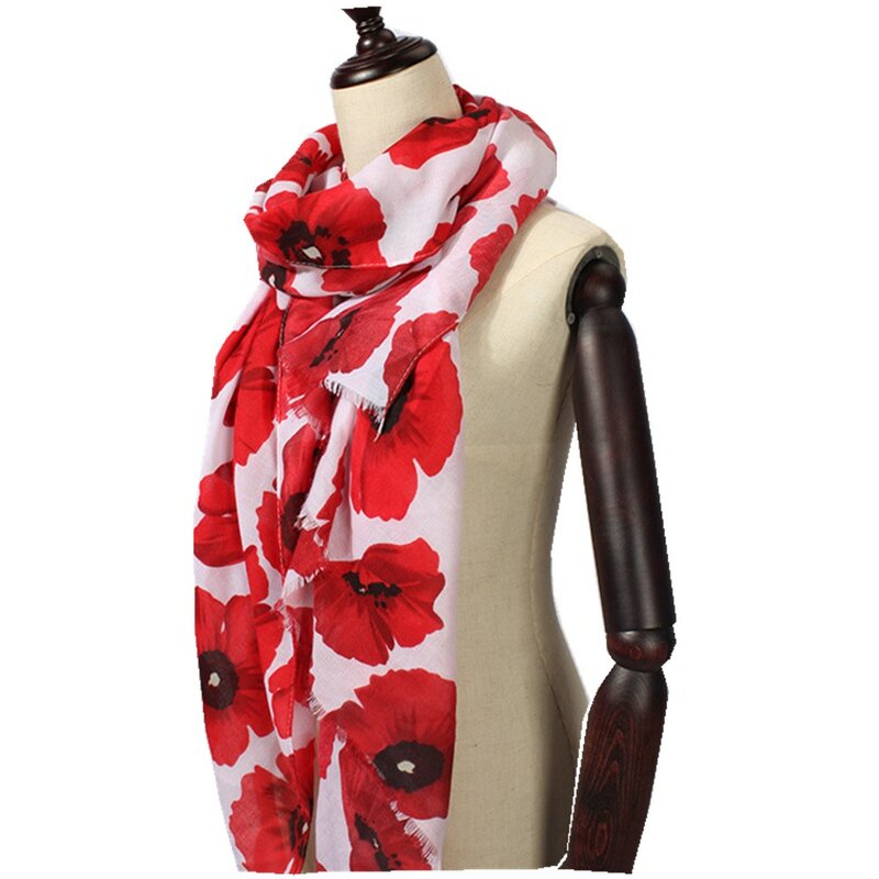 Bufanda de algodón para mujer, chales con estampado de flores, Hijab, novedad, envío gratis
