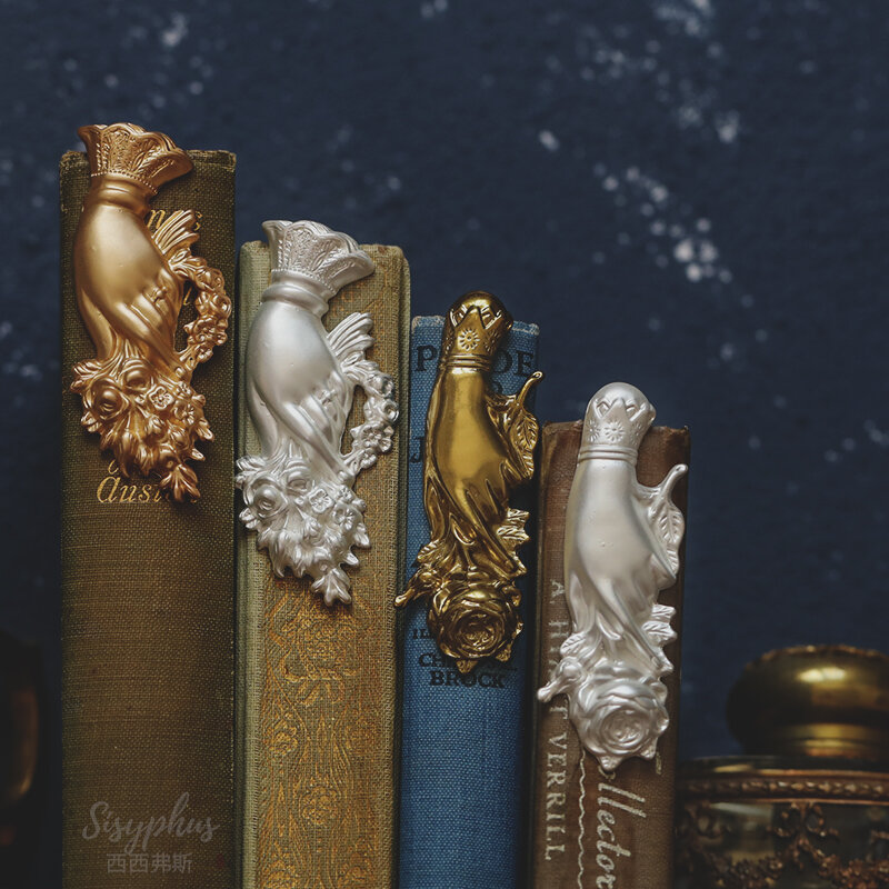 Gaya Antik Pembatas Buku Mawar Di Tangan Klip Buku Catatan Dekorasi Alat Peraga Tembakan Hadiah Kreatif Siswa