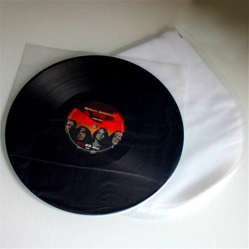 50Pcs 12 "Clear Vinyl Record Pelindung LP Record Tas Anti-Static Catatan Lengan