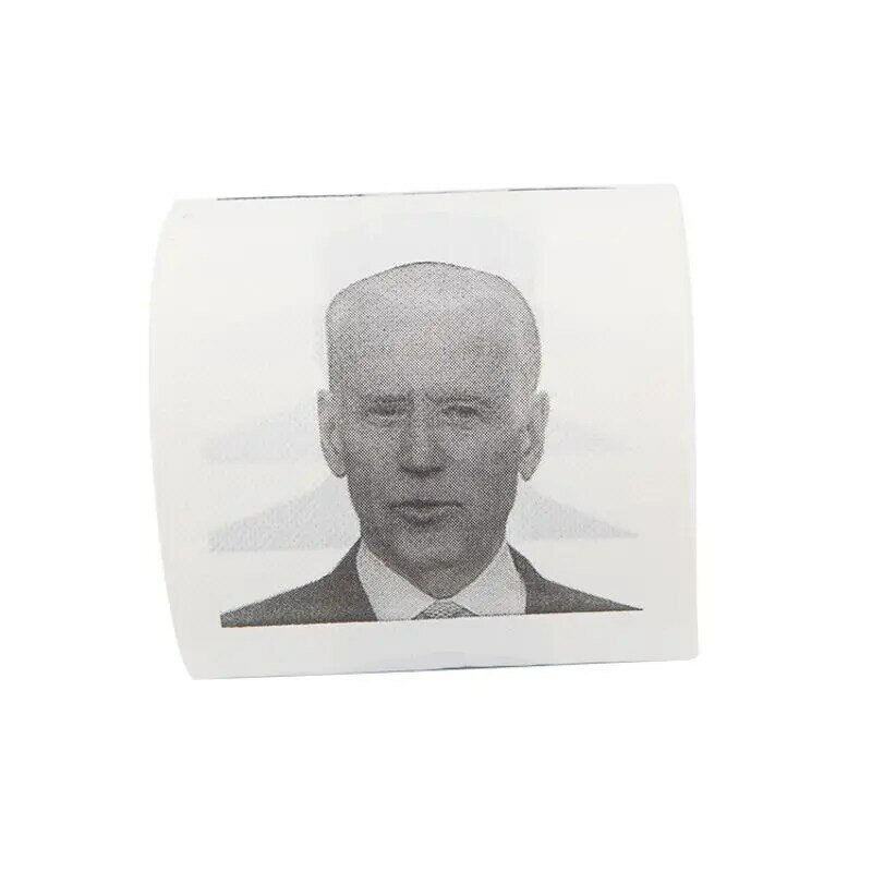 2022 Joe Biden Pola Dicetak Gulungan Kertas Toilet Kebaruan Hadiah Kamar Mandi Kertas 250 Lembar dengan 2 Lapisan atau 150 Lembar dengan 3 Lapisan