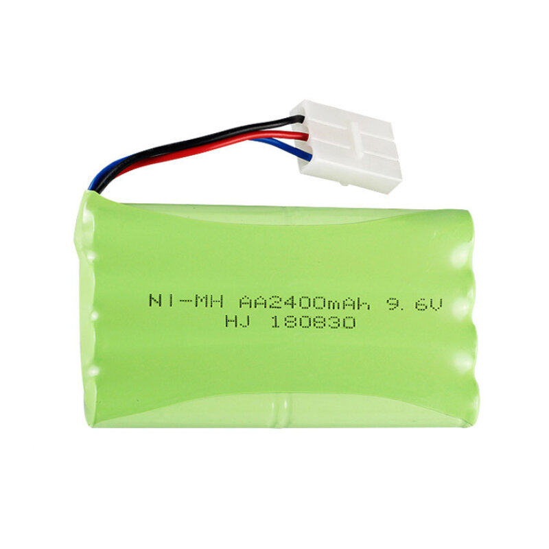 9.6V 2400mah NI-MH AA Rechargeable Battery Pack for RC toys Car Tanks Trains Robot Boat Gun tools battery 9.6V nimh AA battery