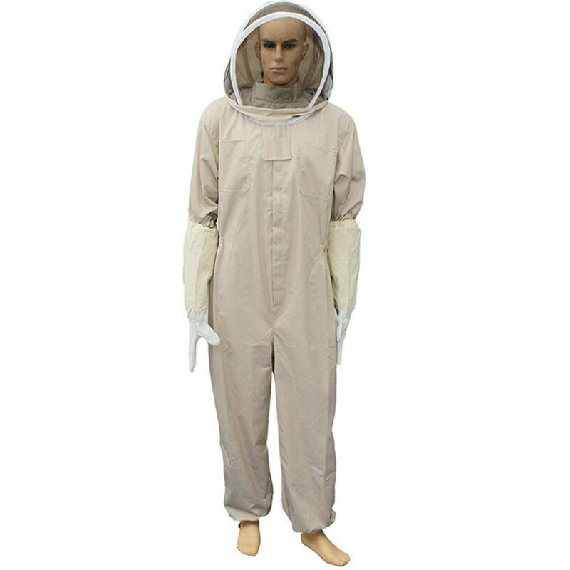 Roupa de algodão de capuz de abelha, roupas de corpo inteiro, jaqueta protetora, apicultura, abelha, terno, roupa de segurança