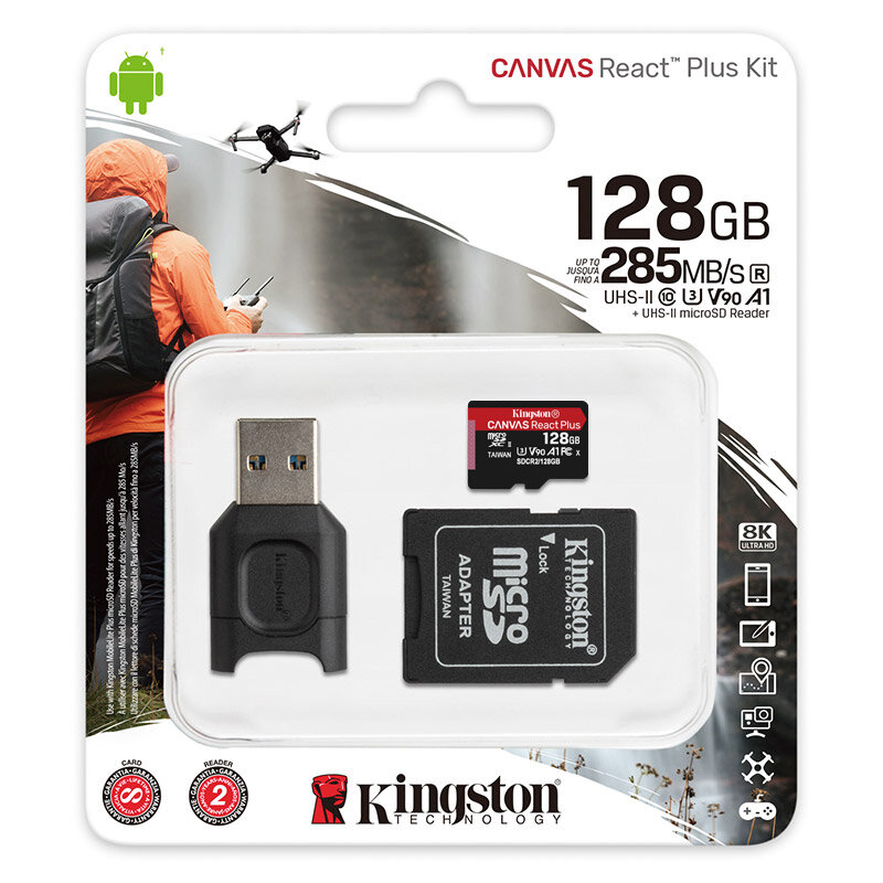 Kingston-tarjeta de memoria Micro SD SDCS2, tarjeta de vídeo Flash Class10, sd para switich, Envío Gratis, 32GB, 64GB, 128