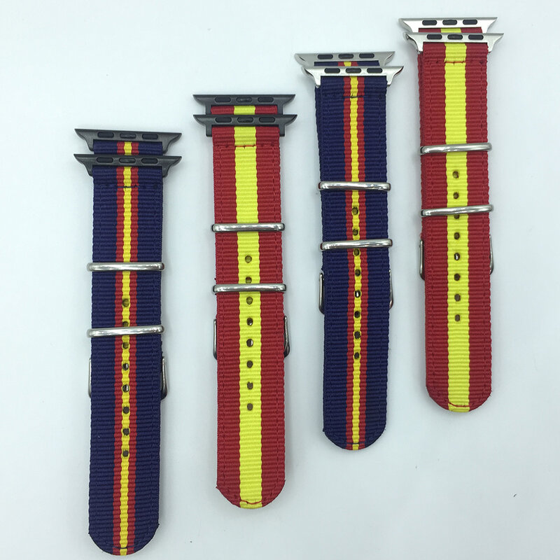 Nylon Watch Band 38mm 40mm 41mm 42mm 44mm 45mm for Apple Watch Series 7 6 SE 5 4 3 Bracelet Watch Strap for iwatch Bands Spain