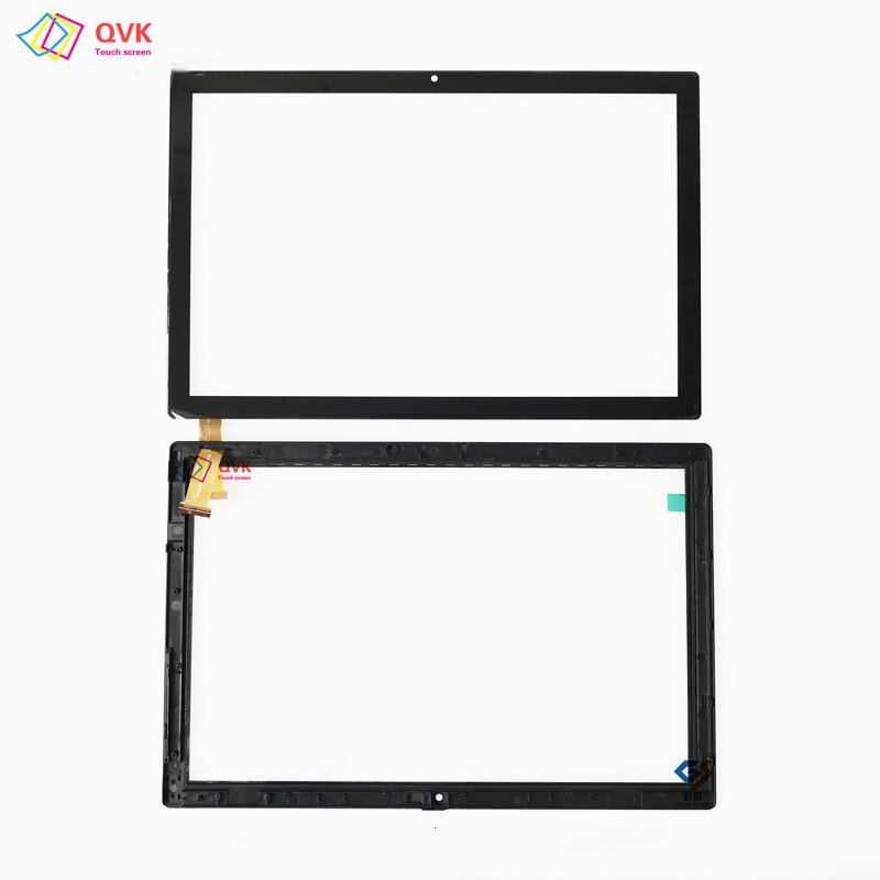 Capacitivo Touch Screen Digitizer Sensor, Painel de vidro externo, 10.1 ", P, N, V2.0, HZYCTP-102458