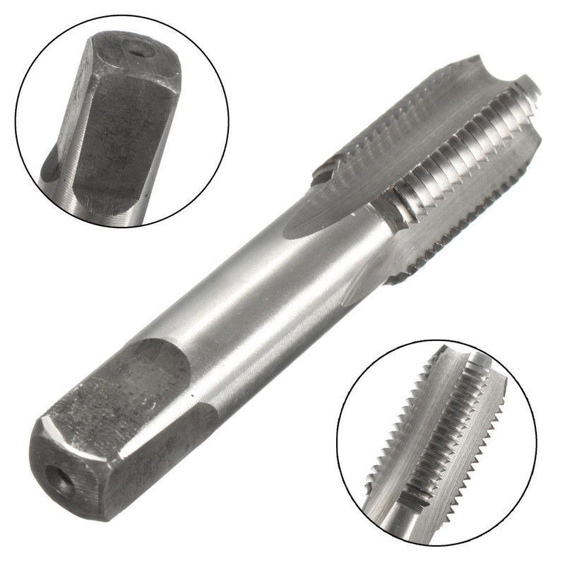 1PC Pipe Tap 1/8 1/4 3/8 1/2 3/4 Metal Screw Thread Tap Threading Tools Set Of Taps Metric Plug Tap Hand Tool Drill Bit Set