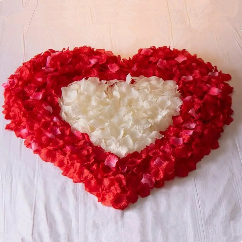 Pétalas de rosas artificial coloridas, acessórios de decoração de flores de seda para casamento, pétalas de rosas coloridas com 100 peças