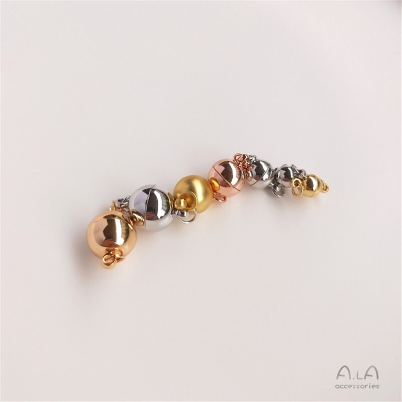 18K banhado a ouro M fivela pulseira colar W link fivela S forma final gancho botão DIY jóias acessórios materiais