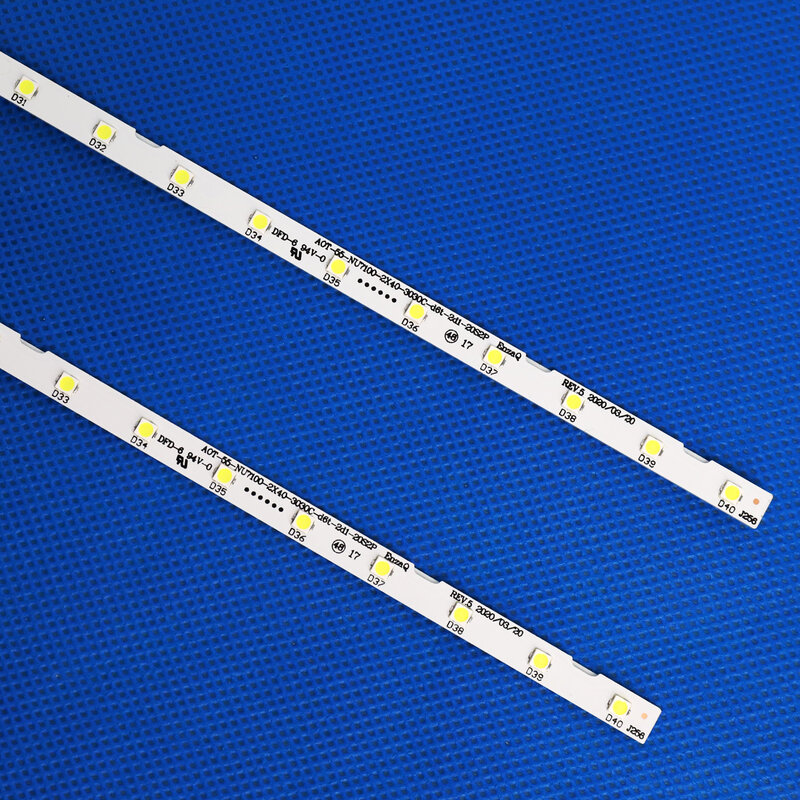 Strip lampu latar LED 10 buah/lot, untuk Samusng 55NU7100 Strip BN61-15485A BN96-45913A
