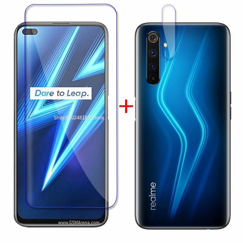 Realme6pro Tempered Glass For Oppo Realme 6 7 Pro 6 6i 7i Back Camera Glass Screen Protector On Realmi 6 8 Pro Front Safety Hard