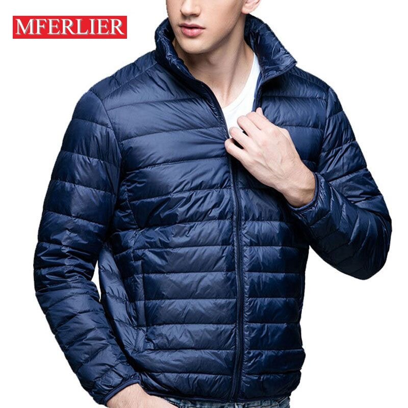 MFERLIER Bust 146cm Autumn Winter Jackets Men 7XL 8XL Plus Size Long Sleeve Parka Large Size 3 Colors