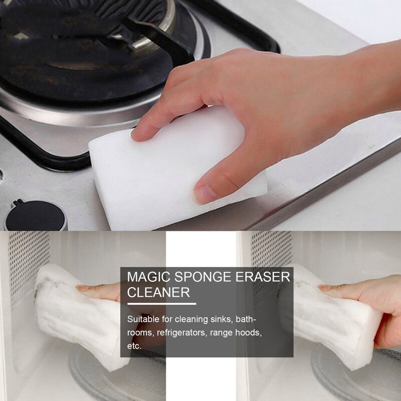 Spugna multifunzionale della melamina del pulitore della gomma del pulitore della spugna magica bianca 100 pz/lotto per pulizia del bagno della cucina