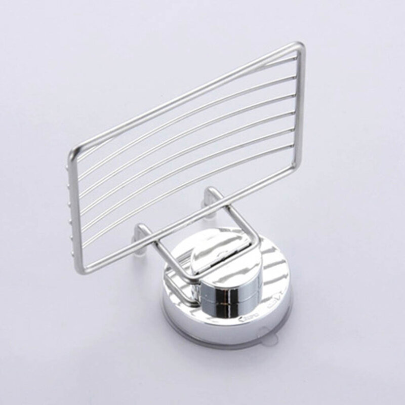 Suction Soap Holder Stainless Steel Wall Soap Dish Shower Box Dish for Bathroom