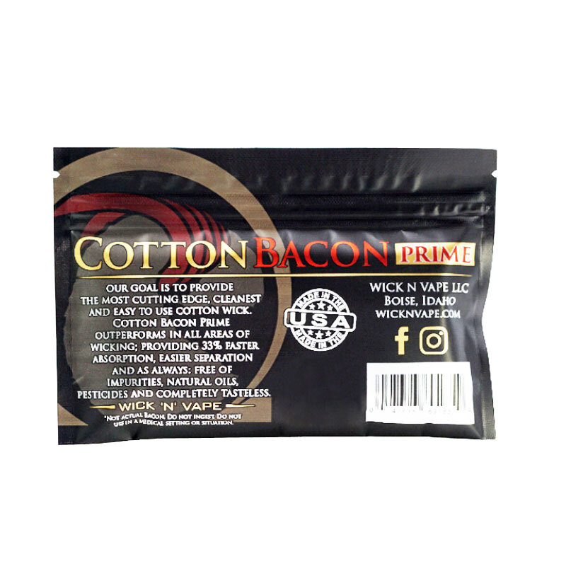 10 bolsas DIY atomizador orgánico Vape Bacon CottonFor RDA RBA RTA atomizador de alambre de calefacción