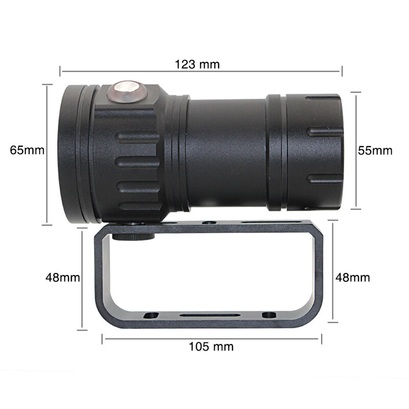 XHP90 Video Lấp Đầy Đèn Lặn Sâu 80M Đèn Pin Dưới Nước XM L2 Xanh Trắng Đỏ Chụp Ảnh Video Camera Đèn Pin chiếu sáng