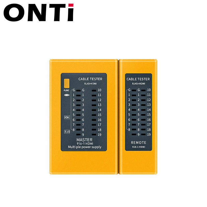 ONTi เครื่องทดสอบสายเคเบิลเครือข่ายสาย Finder มัลติฟังก์ชั่ควบคุมอุตสาหกรรมองค์ประกอบสำหรับ RJ45 RJ11 HDMI
